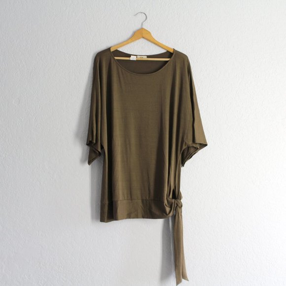 Tommy Bahama size L dolman sleeve relax fit womens knit top blouse brown - Picture 2 of 7